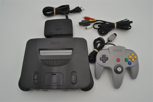 Nintendo 64 - Charcoal Grey - Konsol - SNR NUP10898302 (B Grade) (Genbrug)